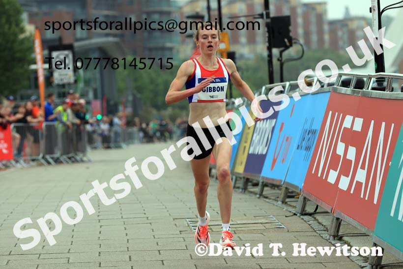 Womens 2024 UK Athletics 5k Road Champs., Newcastle/Gateshead Quayside.  Photo: David T. Hewitson/Sports for All Pics